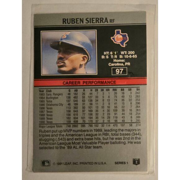 Lot of 7 MLB Great Baseball Cards Puckett Henderson Guillen Sierra Weiss Glavine - Picture 11 of 13